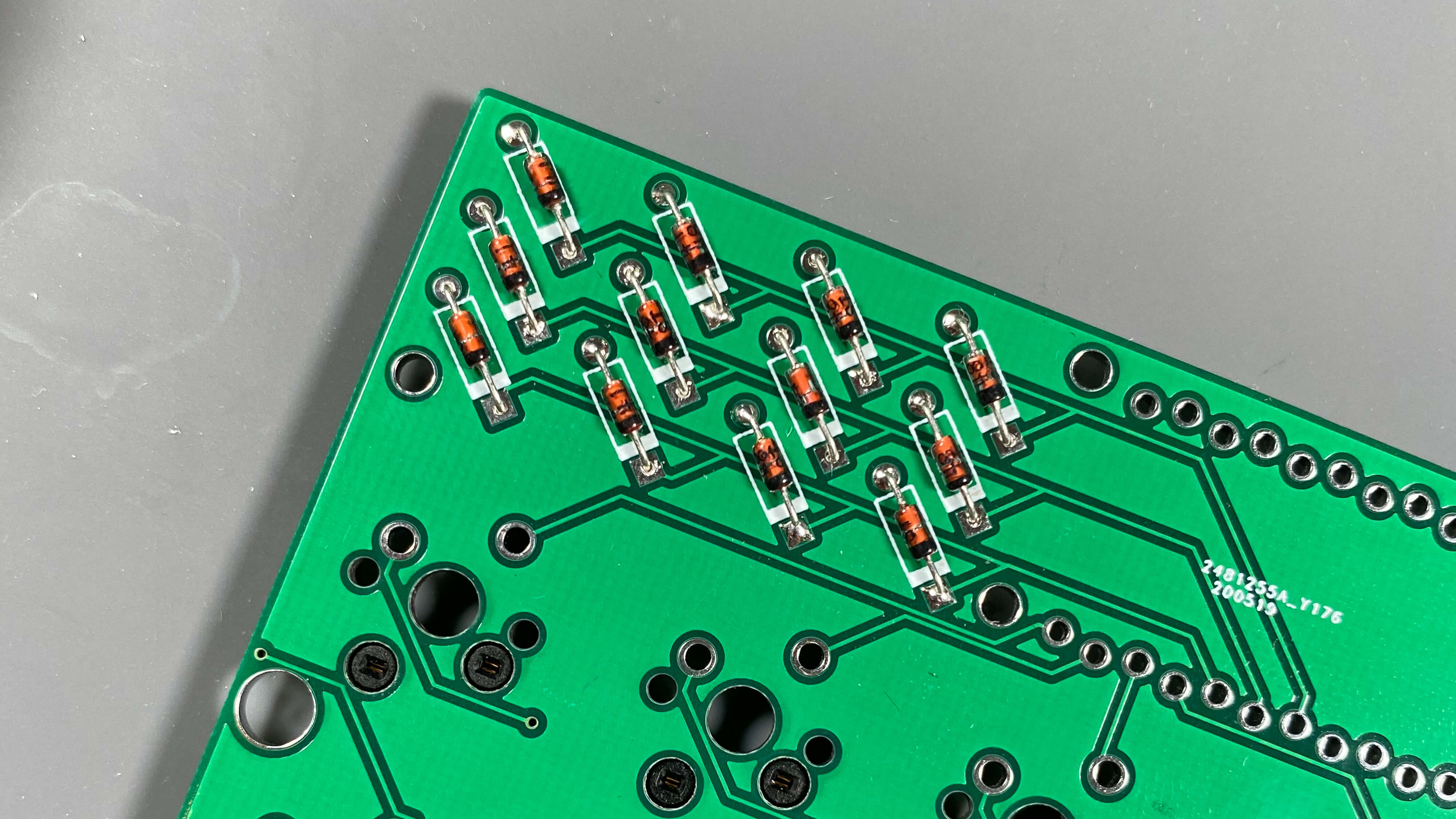 photo of diodes totally done